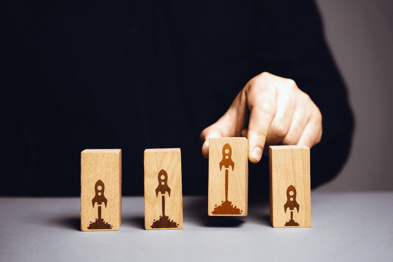 Founder reviewing a startup valuation model and financing assumptions